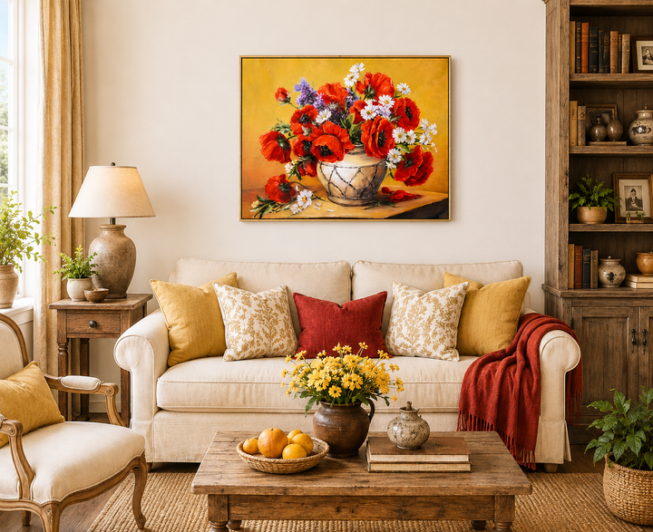 Алмазная мозаика ColorArt Букет маков 40х50см SP057 - изображение 3