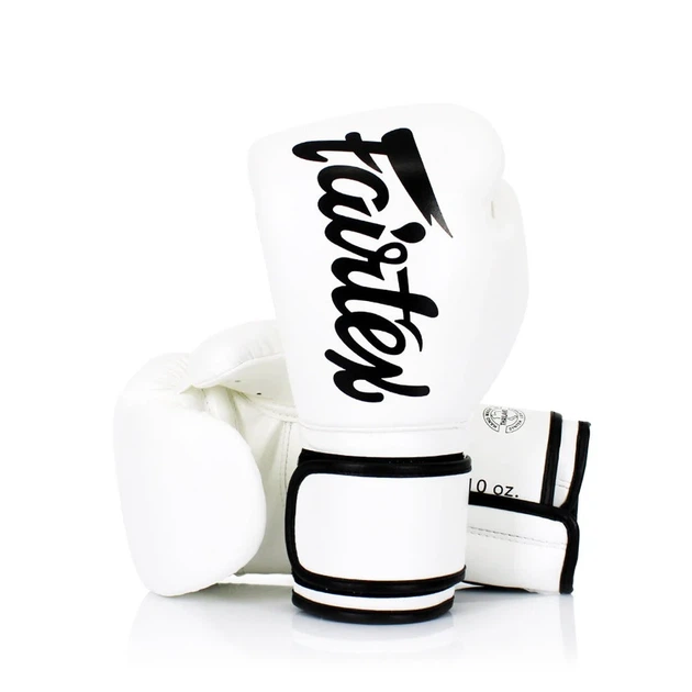 Боксерские перчатки Fairtex микрофибра 16 унций белые - изображение 9