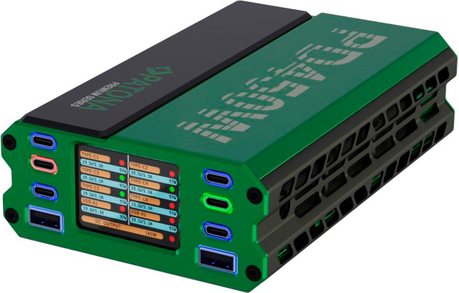 Ładowarka PATONA Power Delivery 450W 6x USB-C 2x USB-A 1x DC (4055655240215) - Zdjęcie 1 Ładowarka PATONA Power Delivery 450W 6x USB-C 2x USB-A 1x DC (4055655240215) - obraz 1