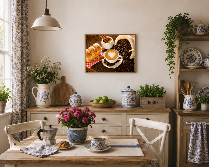 Набор алмазной мозаики на подрамнике ColorArt 30х40см Кофе STP431 + Подарок лак для покрытия - изображение 3