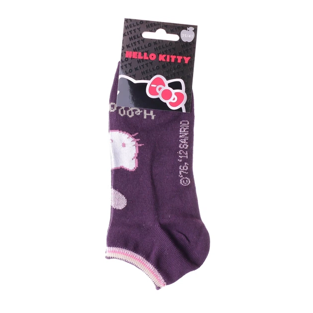 Шкарпетки Hello Kitty 66% хлопок 35-41 фиолетовые - Фото 1 Шкарпетки Hello Kitty 66% хлопок 35-41 фиолетовые - изображение 1