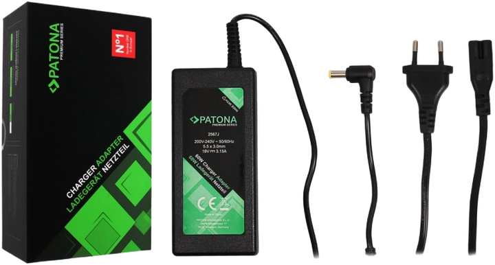 Zasilacz ładowarka do laptopa PATONA Premium 60W do Samsung GT6000 GT7000 GT8800 GT8900 GT9000 (4055655211499) - obraz 3