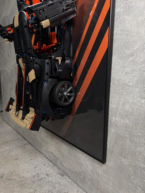 Арт Тримач Рамка 80x50 см. на Стіну для Конструктора Technic Koenigsegg Sadair's Spear (42232) - Type-E - Фото 9 Арт Тримач Рамка 80x50 см. на Стіну для Конструктора Technic Koenigsegg Sadair's Spear (42232) - Type-E - изображение 9