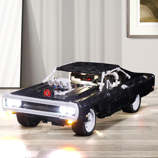 LED-подсветка для LEGO Technic 42111 Fast & Furious Dodge Charger Дома, USB/батарейный блок, КОНСТРУКТОР НЕ ВХОДИТ - Фото 6 LED-подсветка для LEGO Technic 42111 Fast & Furious Dodge Charger Дома, USB/батарейный блок, КОНСТРУКТОР НЕ ВХОДИТ - изображение 6