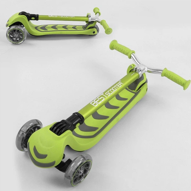 Самокат детский Best Scooter Y-00436 Салатовый - изображение 5