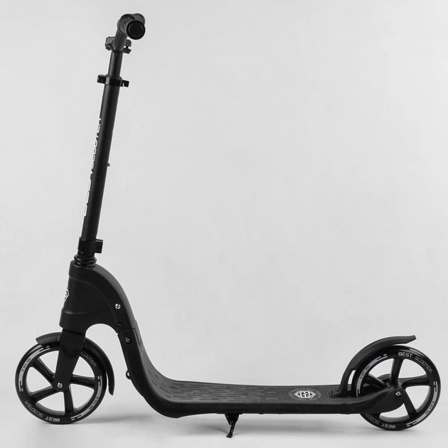 Самокат двухколесный Best Scooter 74077 Черный - изображение 2