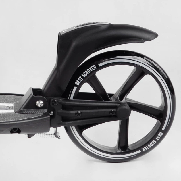 Самокат двухколесный Best Scooter L-36375 Черно-белый - Фото 4 Самокат двухколесный Best Scooter L-36375 Черно-белый - изображение 4