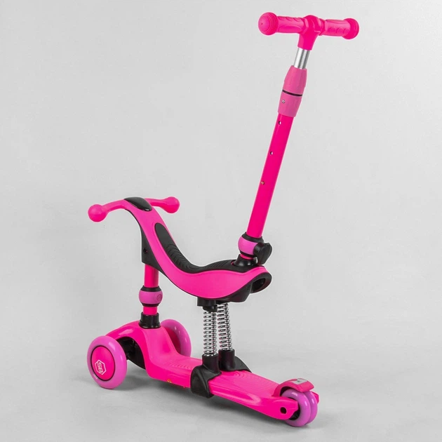 Самокат-велобег 3 в 1 Best Scooter BS-23180 Фуксия - изображение 3