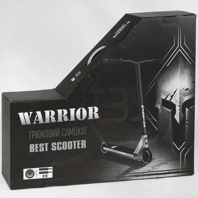 Самокат трюковый Best Scooter Warrior Т-60738 Черно-красный - изображение 9