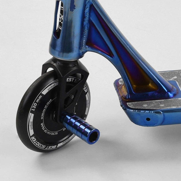 Самокат трюковый Best Scooter Simbiote 44374 Синий - изображение 8