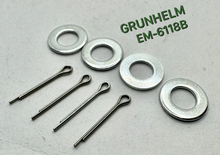 Комплект шплинтов и шайб для колес электрической газонокосилки Grunhelm EM-6118B - Фото 2 Комплект шплинтов и шайб для колес электрической газонокосилки Grunhelm EM-6118B - изображение 2