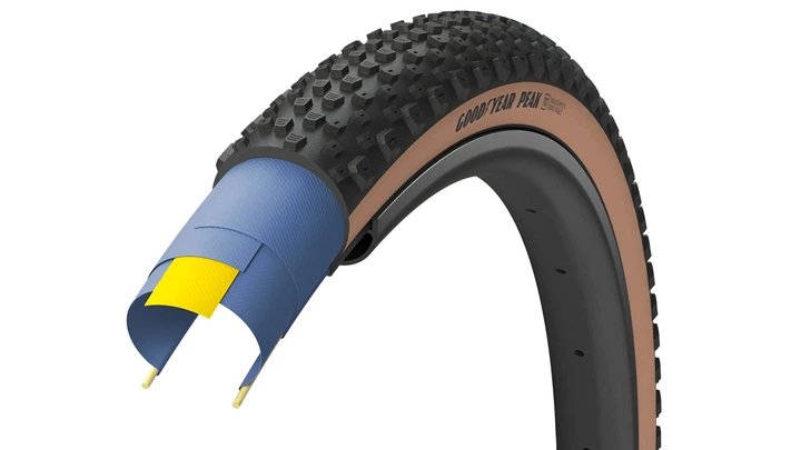 Покрышка GoodYear Peak Ultimate 700x45 (45-622), Tubeless Complete, чёрно-коричневая - Фото 1 Покрышка GoodYear Peak Ultimate 700x45 (45-622), Tubeless Complete, чёрно-коричневая - изображение 1