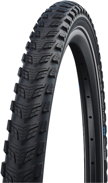 Покрышка Schwalbe Marathon 365 Perf 28x1.50 700x40C (40-622), чёрная со светоотражателем - Фото 1 Покрышка Schwalbe Marathon 365 Perf 28x1.50 700x40C (40-622), чёрная со светоотражателем - изображение 1