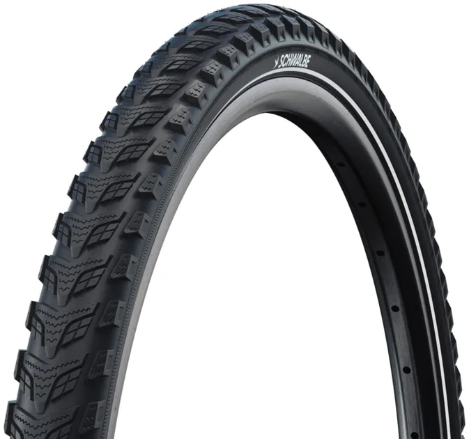 Покрышка Schwalbe Marathon 365 28x2.00 (50-622), чёрная со светоотражателем - изображение 4