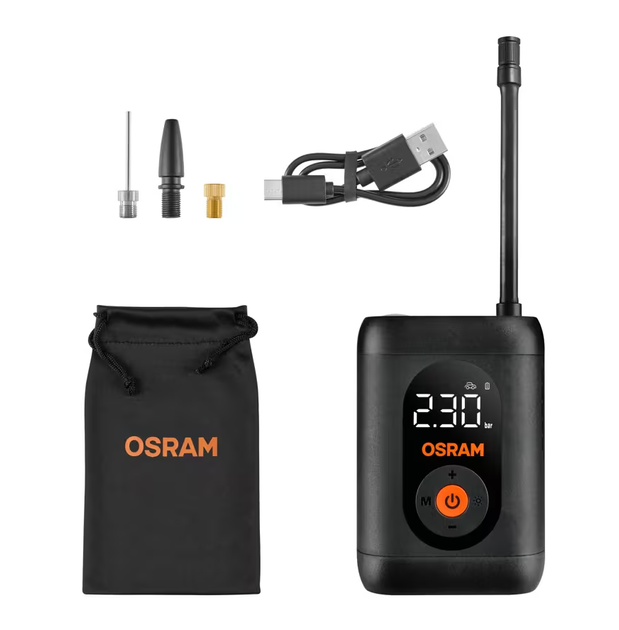 Компресор автомобільний OSRAM TYREinflate OTIR1600ESN цифровий дісплей 75W 12V - изображение 2