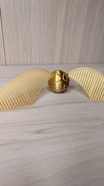 Колекційна фігурка Золотий Снітч з Гаррі Поттера (Harry Potter Golden Snitch) надрукавана на 3D принтері - изображение 3