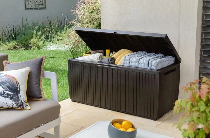 Ящик скриня для саду Keter Springwood Storagе Box 305 л коричневий 230406 - зображення 7