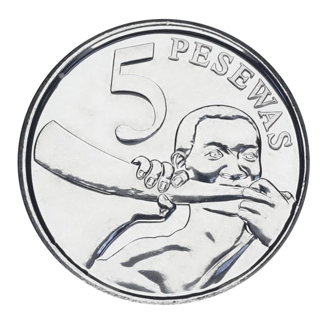 Монета Гана 5 песев 2016 UNC - Фото 1 Монета Гана 5 песев 2016 UNC - изображение 1