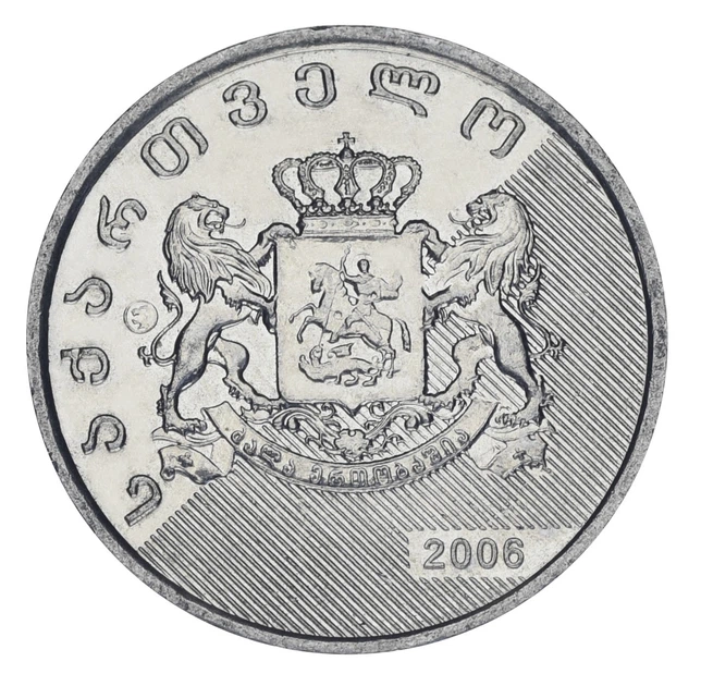 Монета Грузия 1 лари 2006 F-VF - Фото 2 Монета Грузия 1 лари 2006 F-VF - изображение 2