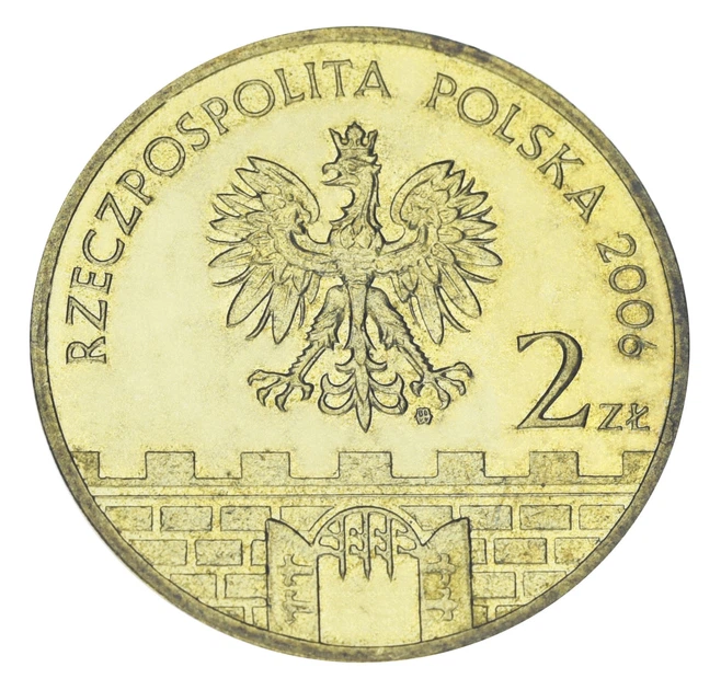 Монета Польша 2 злотых 2006 VF-AU Исторические города Польши - Ниса - изображение 2