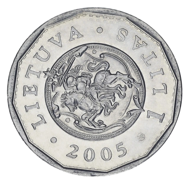 Монета Литва 1 лит 2005 UNC Дворец правителей Великого княжества Литовского - Фото 2 Монета Литва 1 лит 2005 UNC Дворец правителей Великого княжества Литовского - изображение 2