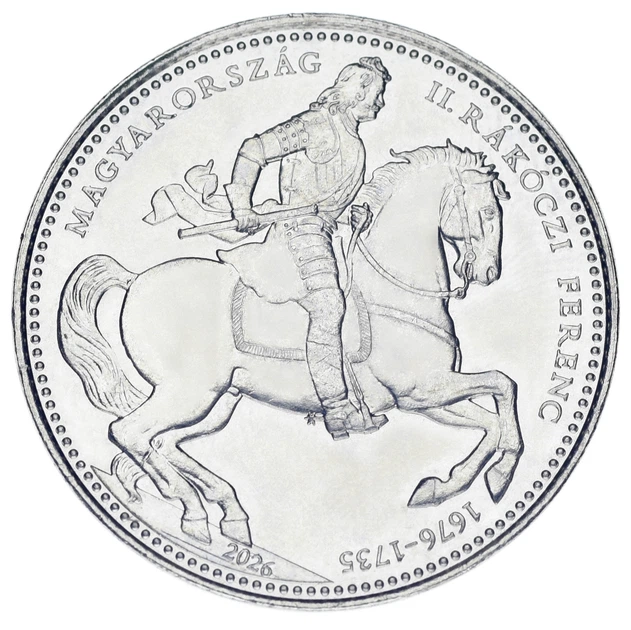 Монета Венгрия 50 форинтов 2026 UNC 350 лет со дня рождения Ференца II Ракоци - Фото 2 Монета Венгрия 50 форинтов 2026 UNC 350 лет со дня рождения Ференца II Ракоци - изображение 2