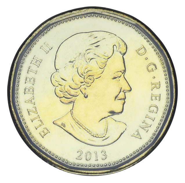 Монета Канада 1 доллар 2013 UNC Утка Гагара - Фото 2 Монета Канада 1 доллар 2013 UNC Утка Гагара - изображение 2