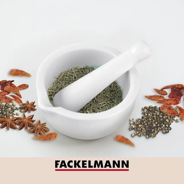 Ступка Fackelmann с толкушкой керамика D12 см (45442) - изображение 4