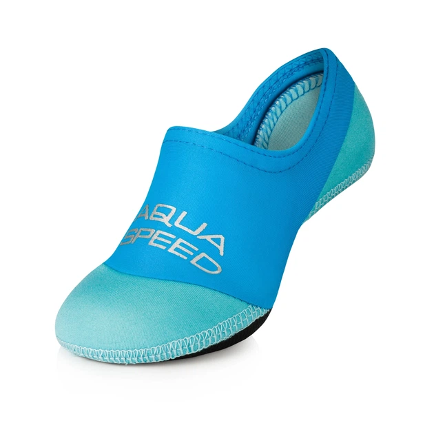 Шкарпетки Aqua Speed неопрен 20-21 бірюзові блакитні для плавання дітям - Фото 2 Шкарпетки Aqua Speed неопрен 20-21 бірюзові блакитні для плавання дітям - зображення 2