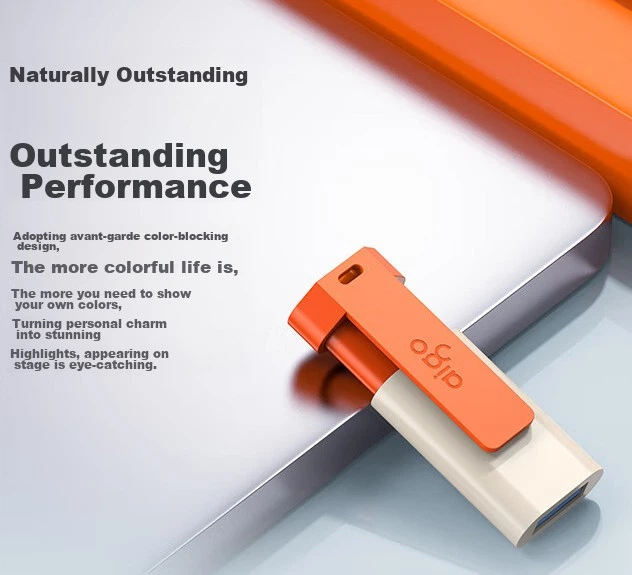 Флеш память USB Aigo U332 32GB USB 3.2 Gen1 Orange - Фото 2 Флеш память USB Aigo U332 32GB USB 3.2 Gen1 Orange - изображение 2