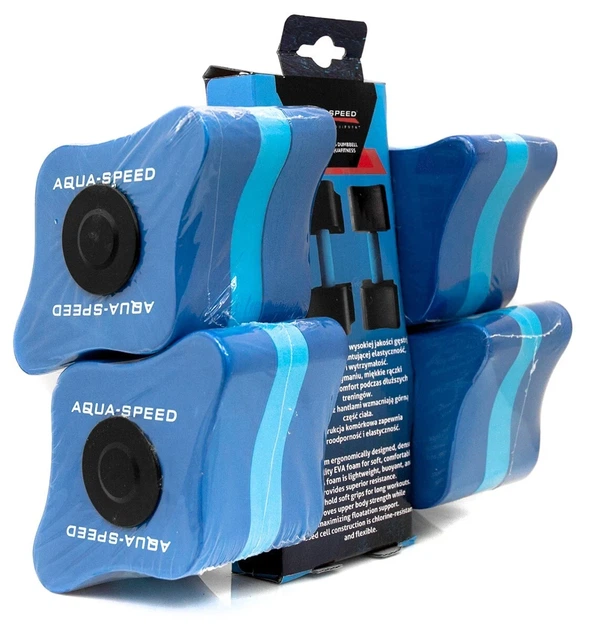 Гантели для аквафитнеса AQUA SPEED вспененный этиленвинилацетат 11x15x8 см синие - Фото 4 Гантели для аквафитнеса AQUA SPEED вспененный этиленвинилацетат 11x15x8 см синие - изображение 4