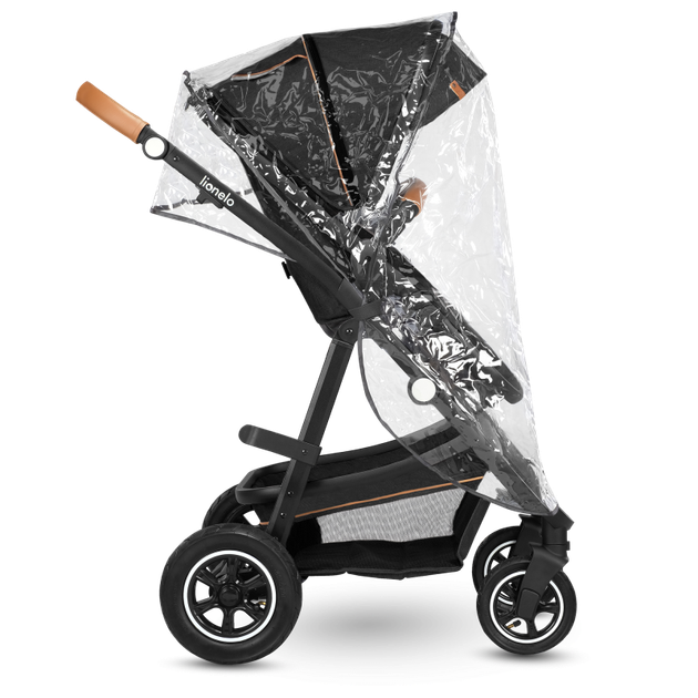 Универсальная коляска 2 в 1 Lionelo AMBER GREY GRAPHITE, люлька, прогулочный блок - изображение 8