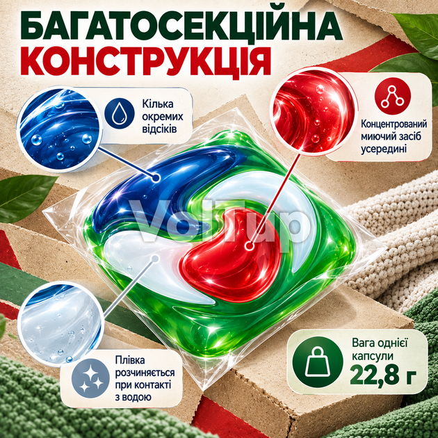 Гелеві капсули ARIEL Pods+ Extra Cleaning Power 60 шт, багатосекційний засіб для холодного прання та захисту кольору - Фото 4 Гелеві капсули ARIEL Pods+ Extra Cleaning Power 60 шт, багатосекційний засіб для холодного прання та захисту кольору - зображення 4