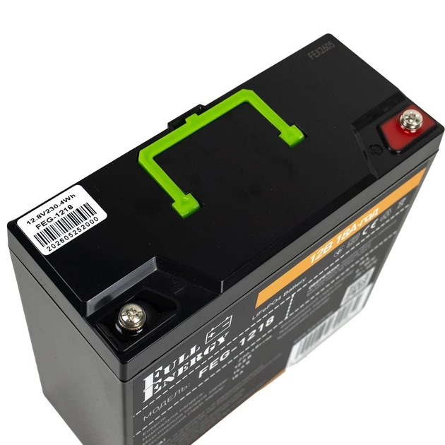 Акумулятор LiFePO4 12.8В 18А·год 230 Вт·год Full Energy FEG-1218 orange для ДБЖ - Фото 3 Акумулятор LiFePO4 12.8В 18А·год 230 Вт·год Full Energy FEG-1218 orange для ДБЖ - изображение 3