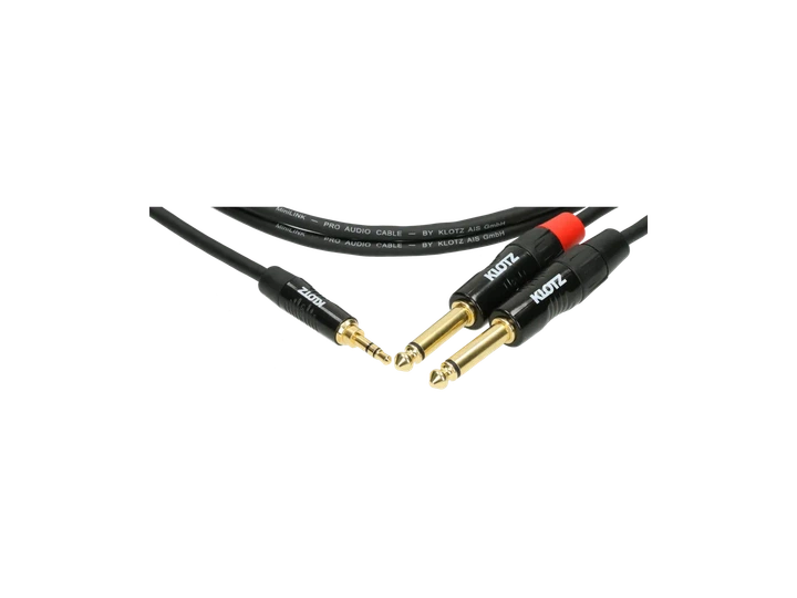 Кабель Klotz KY5-600 MiniJack - 2 Jack 6,35 мм TS, 6 м - Фото 2 Кабель Klotz KY5-600 MiniJack - 2 Jack 6,35 мм TS, 6 м - изображение 2