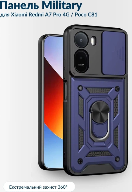 Чехол для смартфона Xiaomi Redmi A7 Pro 4G / Poco C81 BeCover Military Blue (BC_716250) - изображение 2