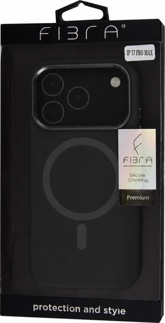 Чехол для смартфона Apple iPhone 17 Pro Max BeCover FIBRA Silicone OmniMag Black (BC_716343) - изображение 4