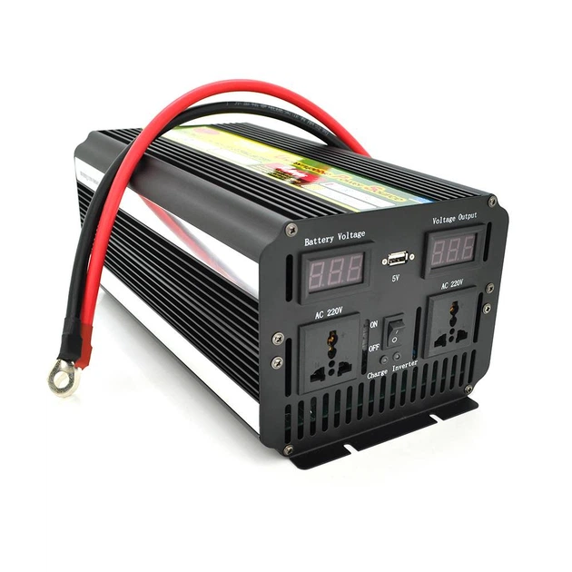 Інвертор напруги Voltronic Wm-7200 (4300Вт) + Charge 20A, 12/220 з апроксимованою синусоїдою, 2 універсальні розетки + USB, клем - Фото 1 Інвертор напруги Voltronic Wm-7200 (4300Вт) + Charge 20A, 12/220 з апроксимованою синусоїдою, 2 універсальні розетки + USB, клем - изображение 1
