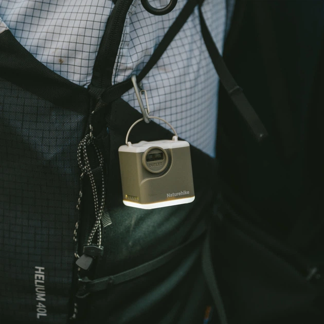 Насос-ліхтар Naturehike CNK2550ZM012 Зелений/Сірий (1047-6977465867889) - зображення 12