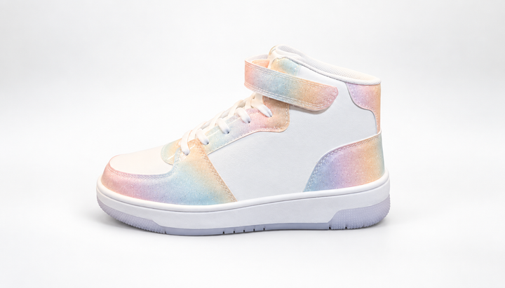 Черевики дитячі для дівчинки Fabric Glitr High-Top білі 34 (2020105012201) (22 см) - зображення 5