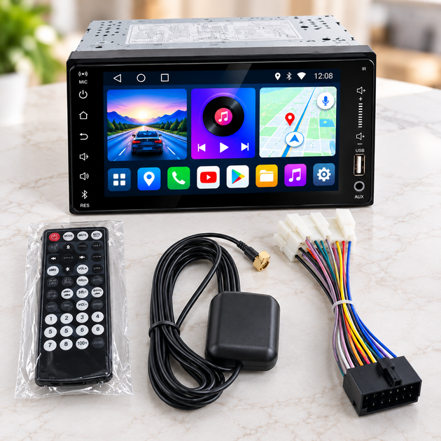 Автомагнитола PI-607 2DIN 7″ Android 8.1, GPS, Wi-Fi, Bluetooth, 2/16 ГБ - изображение 4
