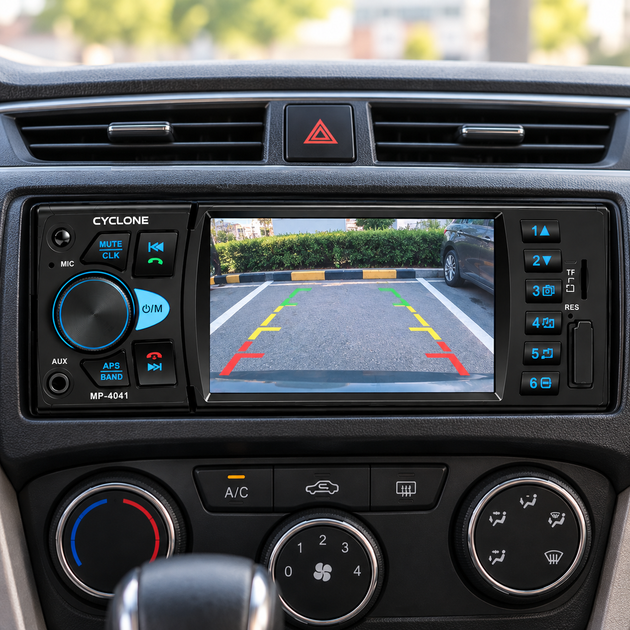 Автомагнитола MP-4041 1DIN с сенсорным экраном 3,8", Bluetooth, USB, microSD, FM, 4×45 Вт - изображение 2