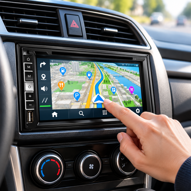Автомагнитола PI-803 2DIN 7″ с GPS-навигацией, Bluetooth, DVD, USB, microSD и пультом ДУ, 4×60 Вт - изображение 3