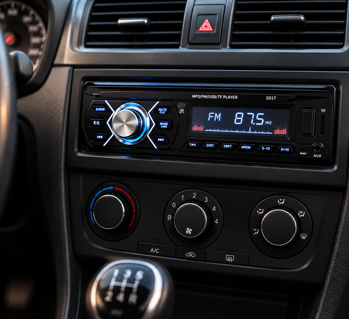 Автомагнитола 2017 1 DIN, USB, SD/MMC, AUX, FM, RGB-подсветка, пульт ДУ - изображение 2