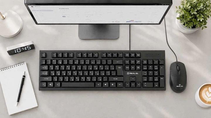 Комплект дротовий REAL-EL KIT-507 USB Black (EL123100055) - зображення 9