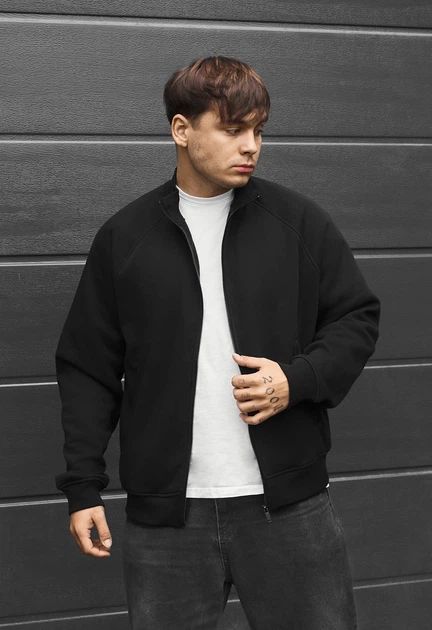Олимпийка мужская стаф черная на флисе спортивная Staff zh black fleece M (406764) - Фото 4 Олимпийка мужская стаф черная на флисе спортивная Staff zh black fleece M (406764) - изображение 4