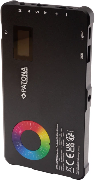 Powerbank PATONA Premium RGB 4000 mAh 10W Black (4055655240468) - Zdjęcie 7 Powerbank PATONA Premium RGB 4000 mAh 10W Black (4055655240468) - obraz 7