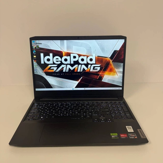 Игровой ноутбук Б-класс Lenovo IdeaPad Gaming 3 15ACH6 / 15.6" (1920x1080) IPS / AMD Ryzen 5 5500H (4 (8) ядра по 3.3 - 4.2 GHz) / 8 GB DDR4 / 512 GB SSD NVMe / nVidia GeForce RTX 2050, 4 GB GDDR6, 64-bit / WebCam б/у - изображение 2