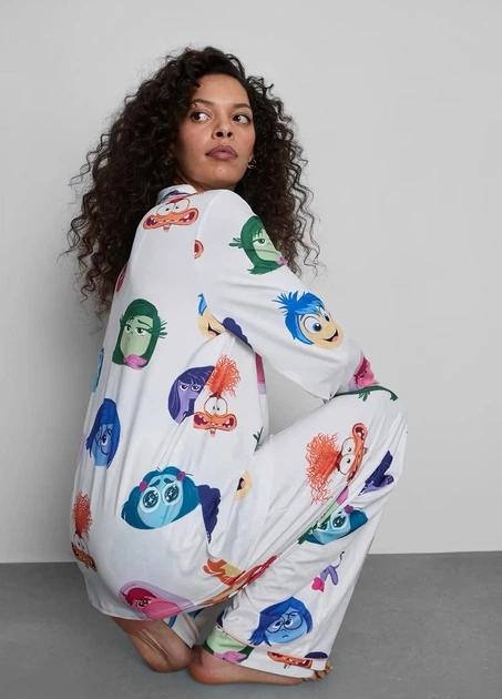 Пижамная рубашка Primark boyfriend pyjamas long sleeve XXS для дома и сна Комбинированный (10366) - изображение 3