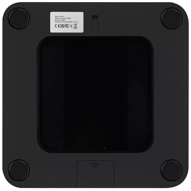 Умные весы Proove Metrix Bluetooth LED-дисплей 28х28х2.4 см до 180 кг Серый (679210010) - изображение 6